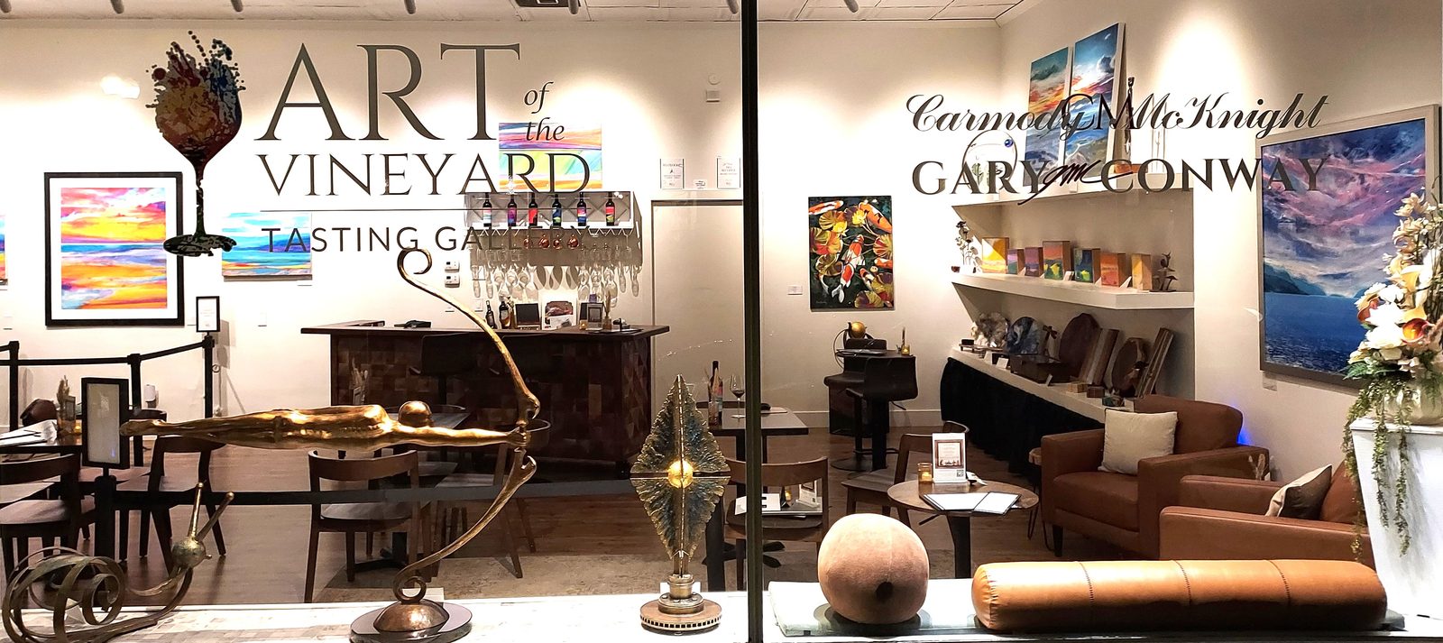 Art of the Vineyard tasting gallery, downtown Paso Robles