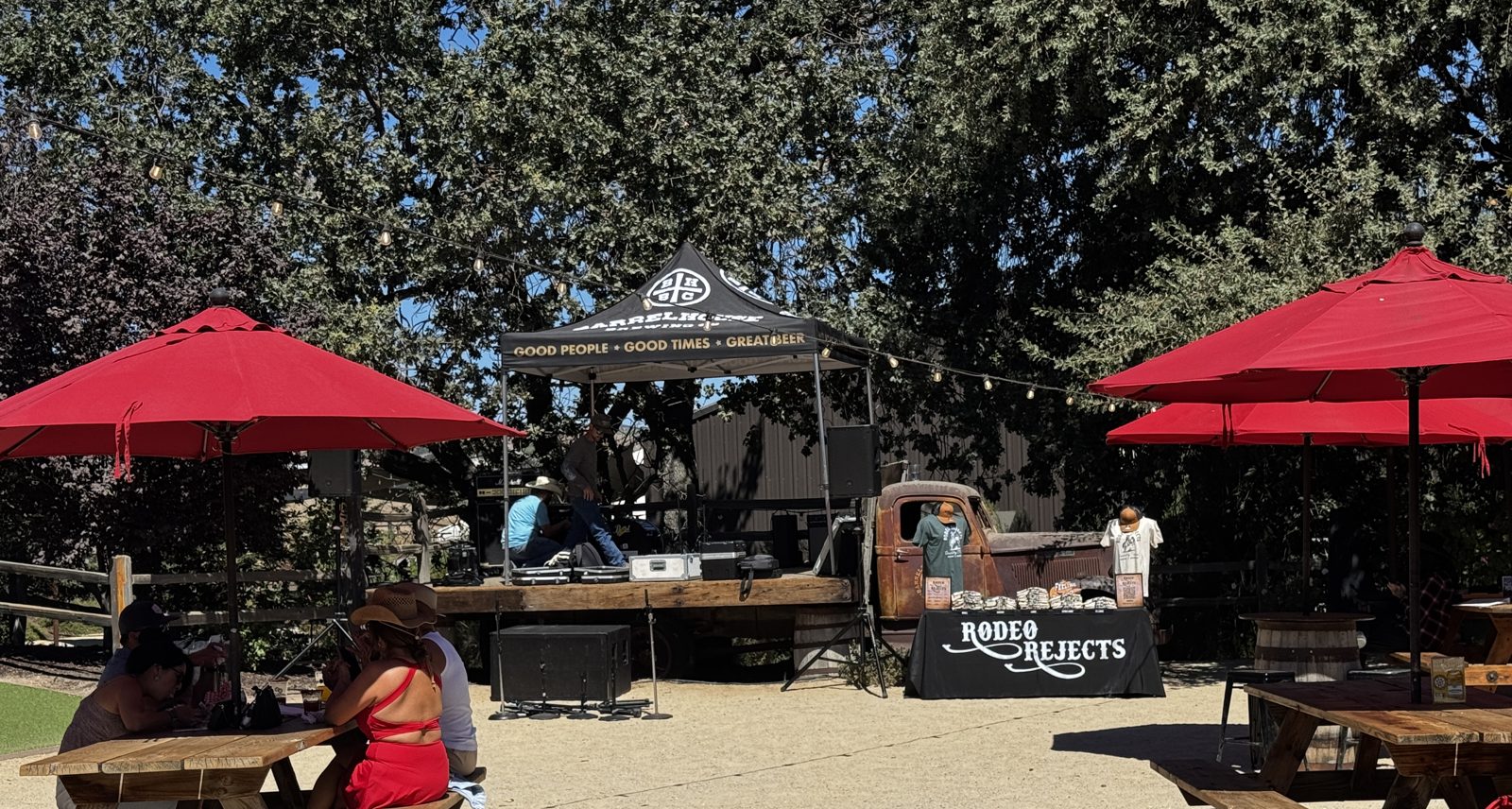 Live music and vendors at BarrelHouse Brewery, Tin City
