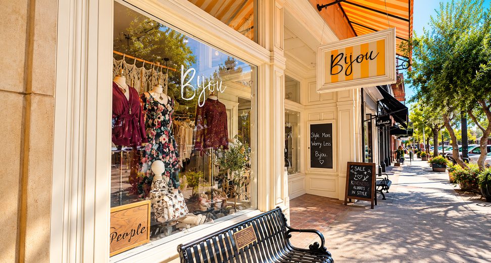 Bijou storefront, downtown Paso Robles