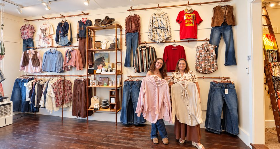Inside Copper & Lace Western Boutique, downtown Paso Robles