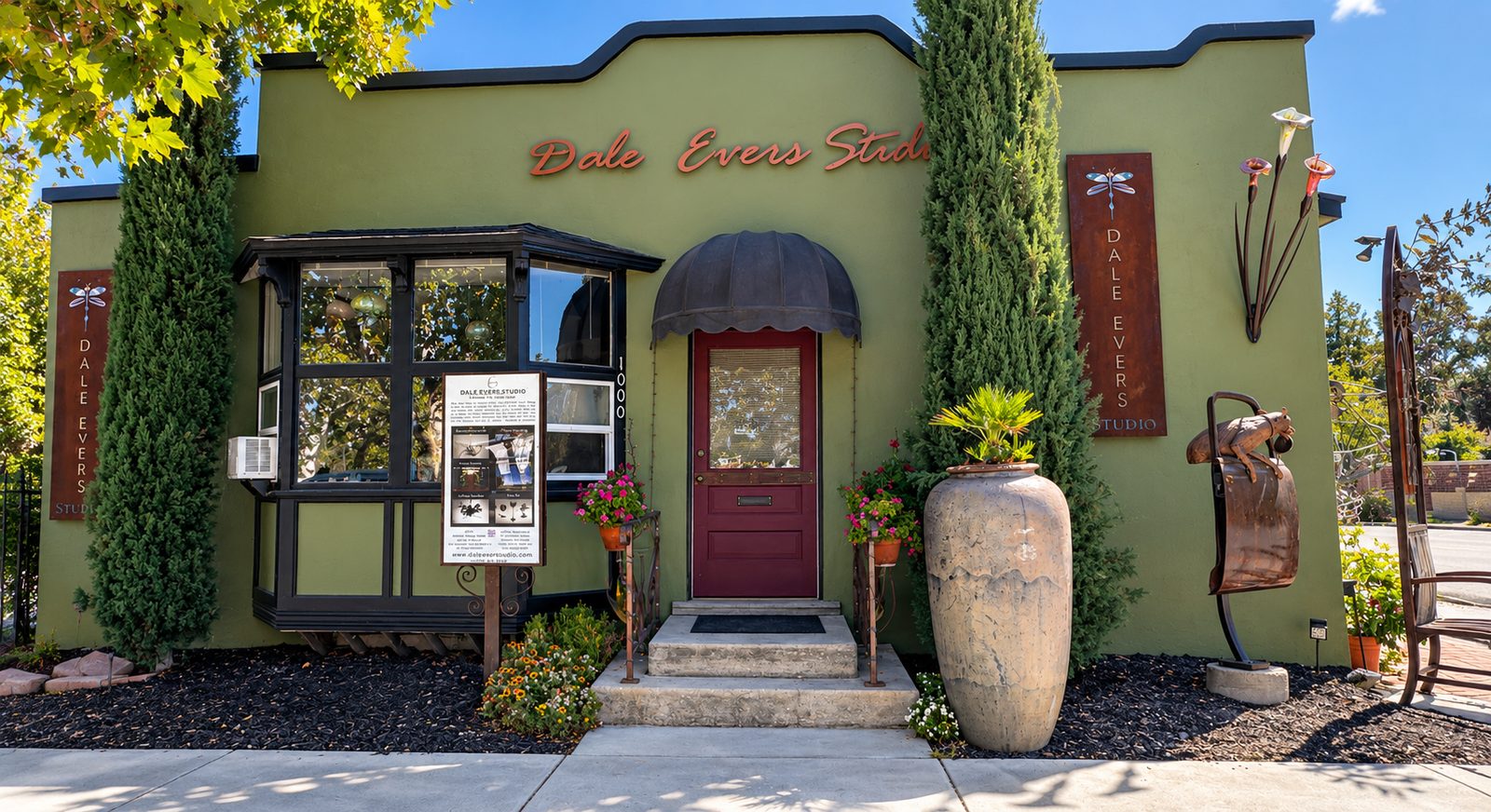 Dale Evers Studio storefront, downtown Paso Robles