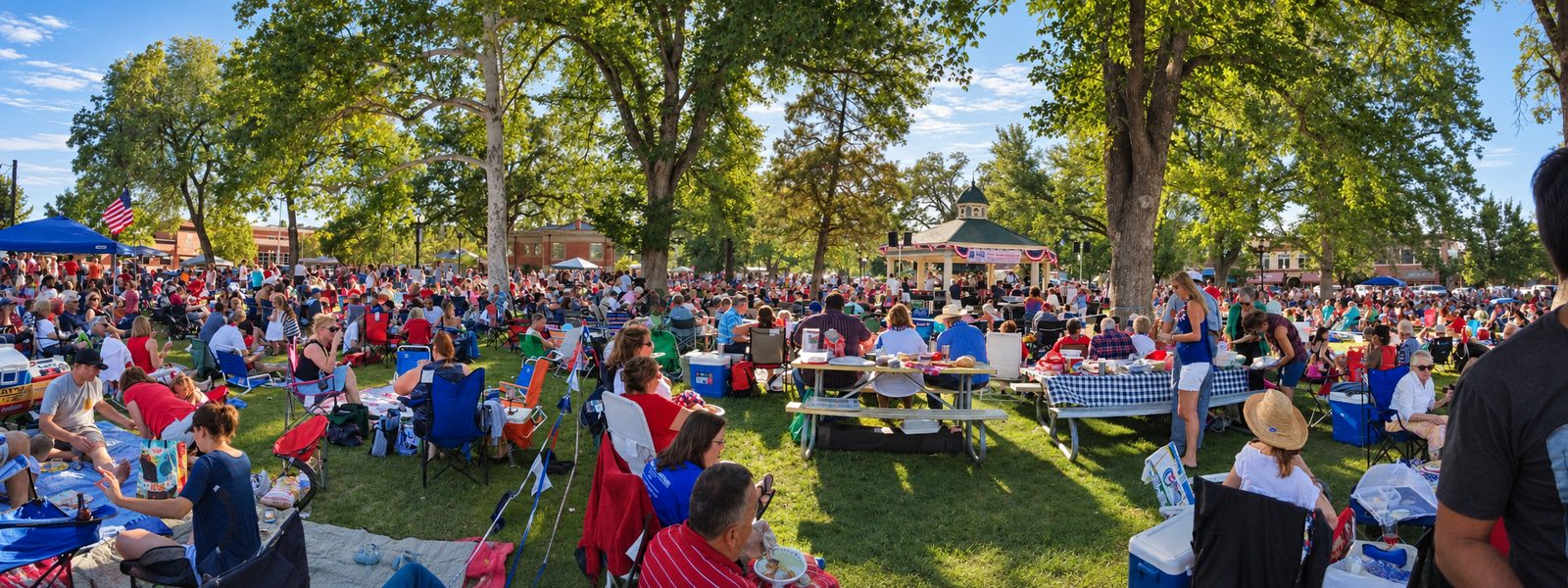 4th of July Celebration in the Paso Robles Downtown Park