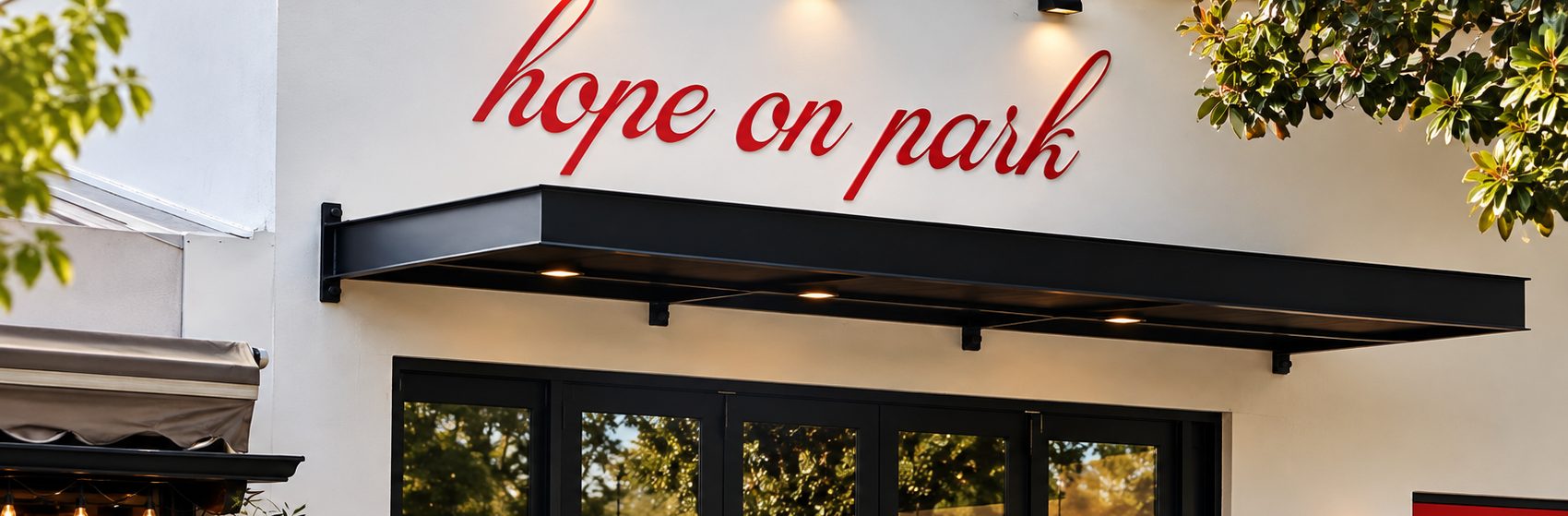 The Hope on Park tasting room storefront, downtown Paso Robles
