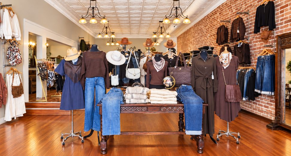 Inside Jayde boutique, downtown Paso Robles