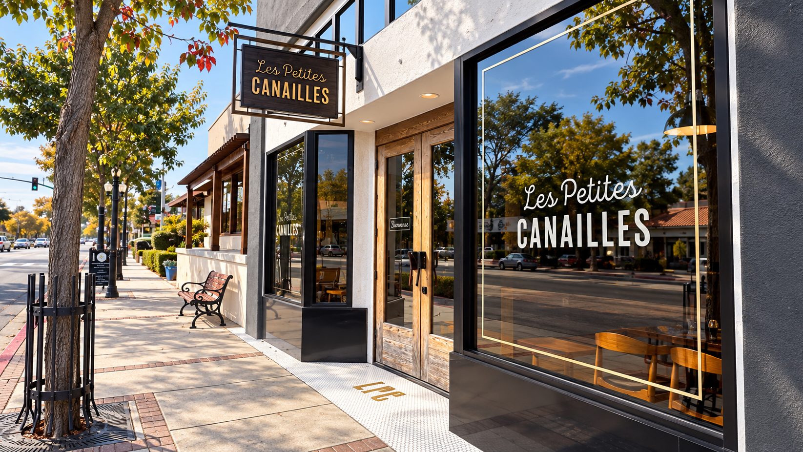 The Les Petites Canailles storefront in downtown Paso Robles