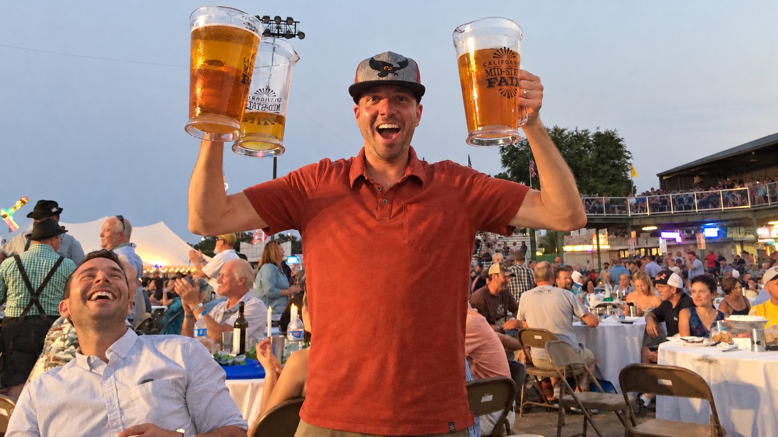 Raising a toast at the California Mid-State Fair, Paso Robles