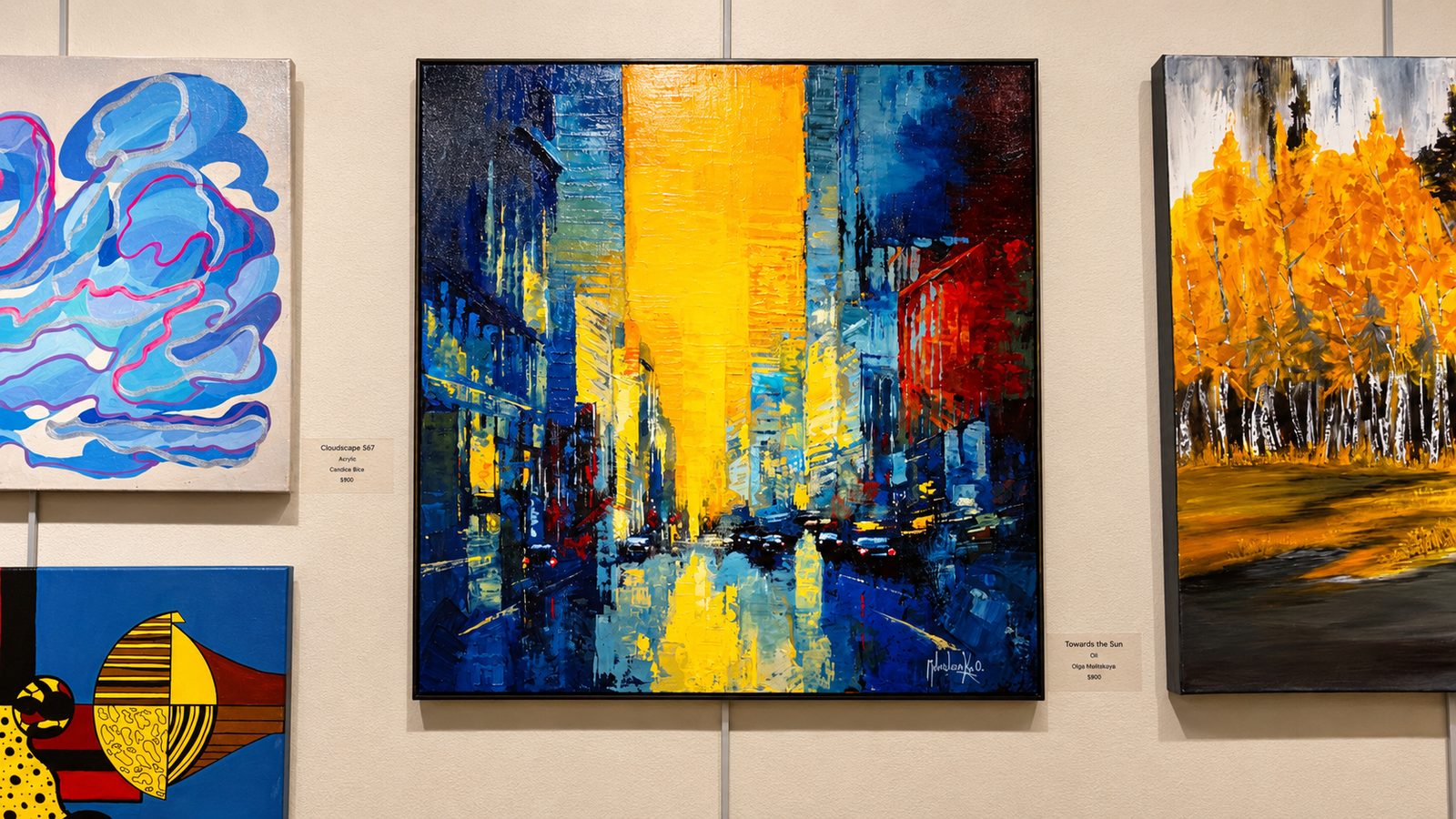 Artwork on display at Studios on the Park, downtown Paso Robles
