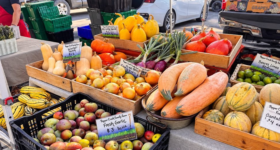 Fresh produce at the Templeton Farmers Market